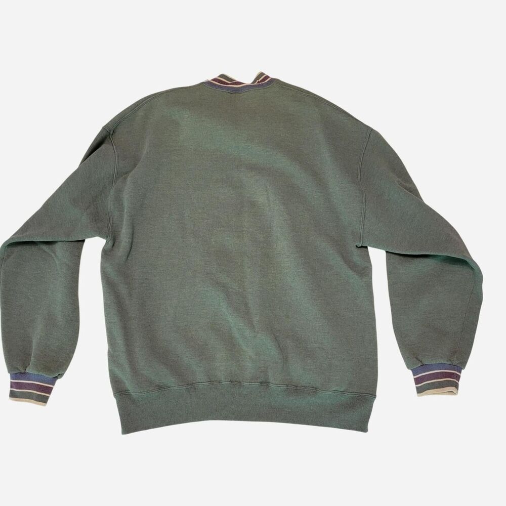Jerzees Vintage 90s Emery Worldwide Embroidered Crewneck Sweatshirt Aviation - Picture 2 of 7
